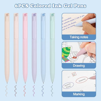 MoKo Pencil Case with Supplies, 56Pcs Aesthetic School Set, Green | Includes 12 gel pens, 12 highlighters, 6 mechanical pencils, refills, sticky notes, index tabs, rulers and correction tapes. - color: Green-56P