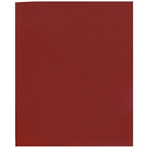 JAM PAPER Laminated Two Pocket Glossy School Folders - Letter Size - High Gloss Maroon Red - 6/Pack - color: Maroon, size: Pack of 6 Folders