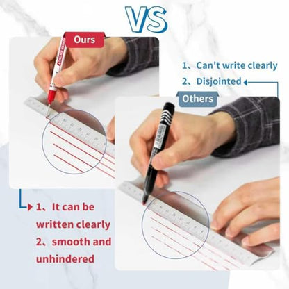 24 PCS Long Head Deep Hole Marker Pens,20mm Long Nib Marker,Longs Nose Markers,Waterproof Construction Markers Marking Tool,Permanent Markers Carpenter Ink marker Pens,Metal marking Pens,Black - color: 24PCS-20MM Black