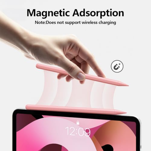 Stylus Pen for iPad 6-11th Gen 2X Fast Charge, Palm Rejection-Pink | Tilt Sensitivity, USB-C Charge, Compatible with 2018-2026 Apple Pencil iPad Pro 11/12.9/13, Air 3/4/5/M2/M3/M4, mini 5/6/7 - color: Pink