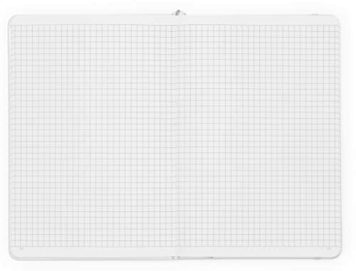 Minimalism Art, Premium Hard Cover Notebook Journal, Medium Size, A5 5.8" x 8.3", 186 Numbered Pages, Gusseted Pocket, Ribbon Bookmark, Extra Thick Ink-Proof Paper 120gsm (Squared, Amber)