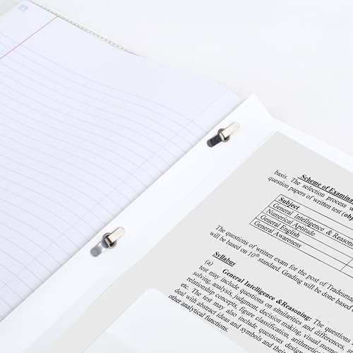 Five Star 2-Pocket Folder, Plastic Folder with Stay-Put Tabs and Prong Fasteners, Holds 8-1/2" x 11" Paper, White (72494) - color: White, size: 1 Count (Pack of 1)