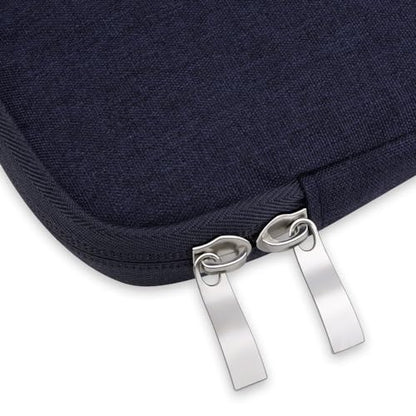 13 Inch Laptop Sleeve Case for MacBook Air 13.6" & MacBook Pro 13.3" | with Handle, WaterProof, with Accessory Pocket, Scratch-resistant, Soft Velvet Lining, for Travel,Home,Office(Indigo) - color: Deep Blue