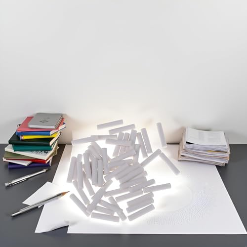50Pcs Mechanical Pencil Eraser Refills, White Cylindrical, 5 x 25mm for School Office Sketching