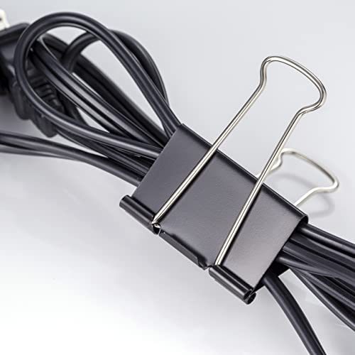 Officemate Large Binder Clips, 2 inch Wide, 1 inch Capacity, Box of 12 (99100) - color: Black, size: Large