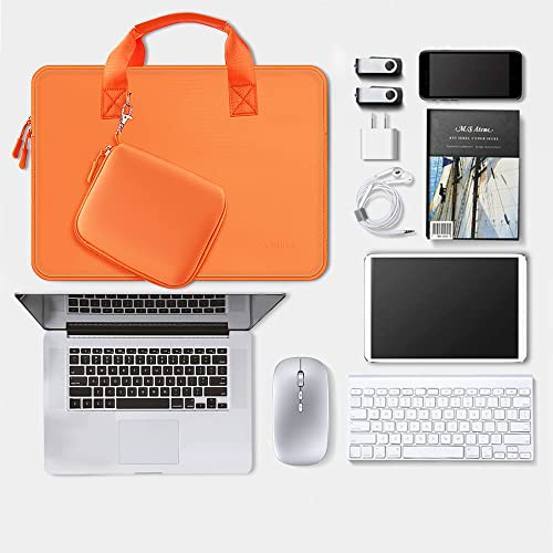 Hseok Laptop Sleeve 13.3-14 inch Case with Small Pouch, Neoprene Computer Bag Compatible with MacBook Neo/Pro 14 M5/M4/M3/M2/M1, Mac Air/Pro 13.3, XPS 14 and Most 13-14 inch Notebooks,O02G01 - color: O02g01, size: 13"-14"