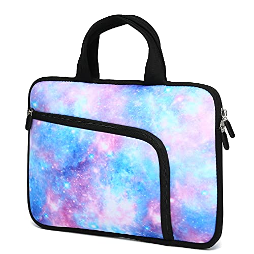 11.6" 12.2 inches Laptop Sleeve Chromebook Case Ultrabook Case Notebook Sleeve PC Messenger Bag Tablet Case Neoprene Handle Sleeve for Adult Men Women, Two Pockets(Starry Sky) - color: Starry Sky
