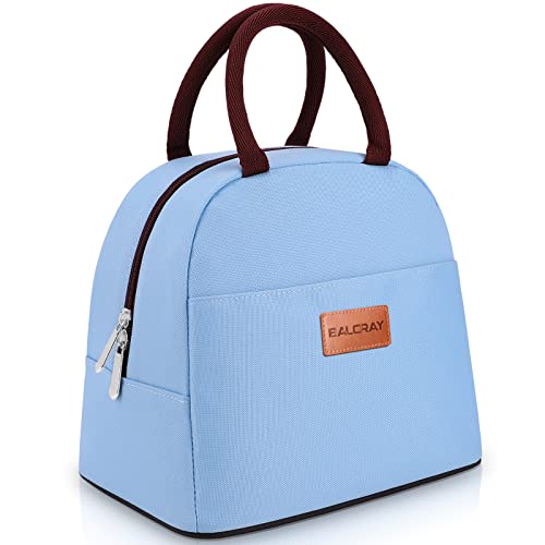 BALORAY Lunch Bag for Women Men Insulated Lunch Box for Adult Reusable Lunch Tote Bag for Work, Picnic or Travel - color: Sky Blue, size: M
