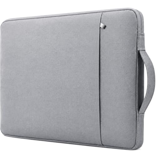 RAINYEAR 11 inch Laptop Sleeve Carrying Case with Handle & Pocket, Gray | Protective Padded Polyester Laptop Sleeve Case Briefcase for 11 inch MacBook Air 11.6 Inch Chromebook Notebook Tablet - color: Gray, size: 11"-11.6"