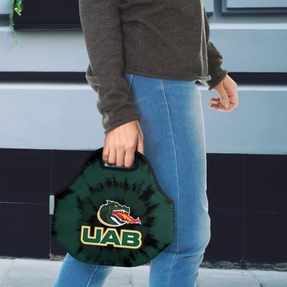 University Of Alabama At Birmingham Tie-Dye Soft Neoprene Lunch Bag, School - color: Alabama-Birmingham UAB Blazers