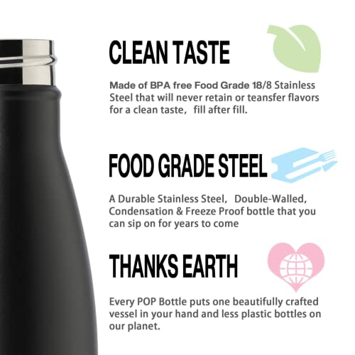 MEWAY 17oz Sport Water Bottle 8 Pack Vacuum Insulated Stainless Steel Leak-Proof Double Wall Cola Shape Water Bottle,Keep Drinks Hot & Cold (colourful,8 Pack) - color: colourful