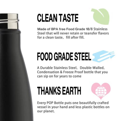 MEWAY 17oz Sport Water Bottle 8 Pack Vacuum Insulated Stainless Steel Leak-Proof Double Wall Cola Shape Water Bottle,Keep Drinks Hot & Cold (colourful,8 Pack) - color: colourful