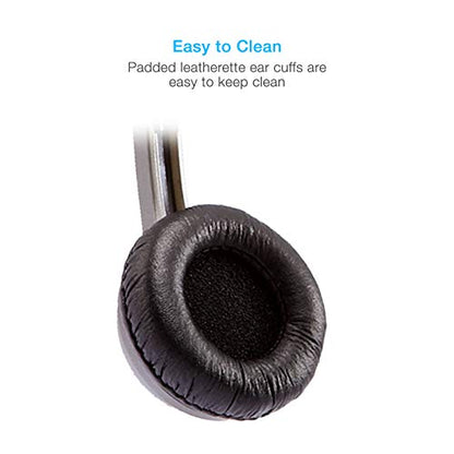 Cyber Acoustics ACM-7000 Lightweight 3.5mm Stereo Wired Headphones for Kids, On Ear Headphones Wired for Chromebook, Laptop, PC, Mac & Tablet, Wired Headphones Without Microphone - size: 1 Unit