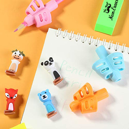 Mr. Pen- Pencil Grips for Kids Handwriting, 20 Pack | Writing Aid Tools for Beginners, Preschoolers & Toddlers, Training Pencil Holders for Righties, Lefties & Adults