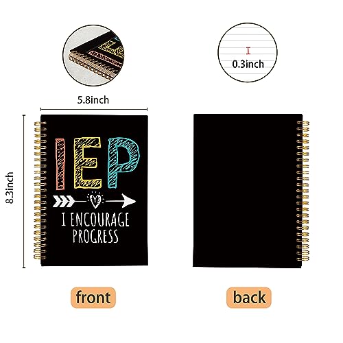 VNWEK Special Education Teacher Gifts,Teacher Notebook,IEP Teacher Gifts,IEP Teacher Must Haves,IEP I Encourage Progress,Special Education Teacher Spiral Notebook Journal 5.5x8.3 Inch - color: jsj-notebook-1