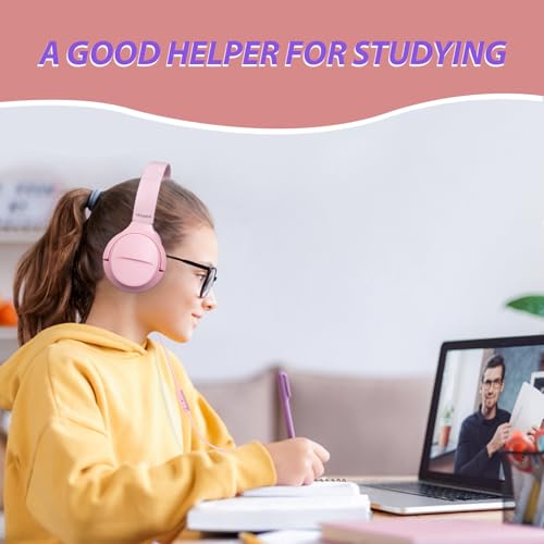 Wired Type-C Headphones for Boys/Girls with 94dB Safe Volume Limited, HD Stereo Sound Foldable Over-Ear Headphones for Tablet/School/Travel（2 Pack）