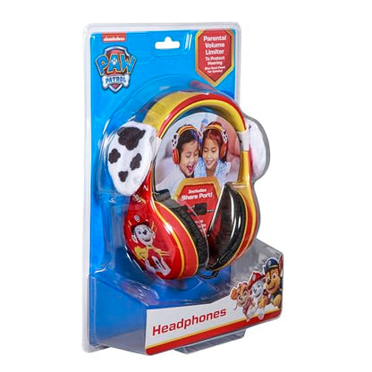 eKids Paw Patrol Marshall Kids Headphones, Wired Headphones Compatiable with 3.5mm Jack, Children's Earphones for School, Home, or Travel - color: Marshall Headphones