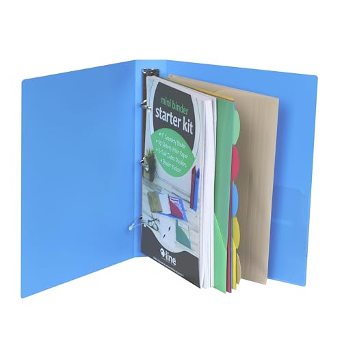 C-Line Mini Binder Starter Kit, Includes Binder, Index Dividers, Filler Paper and Binder Pockets, Colors May Vary, 1 Each (30100) - size: 1 Count (Pack of 1), style: Starter Kit