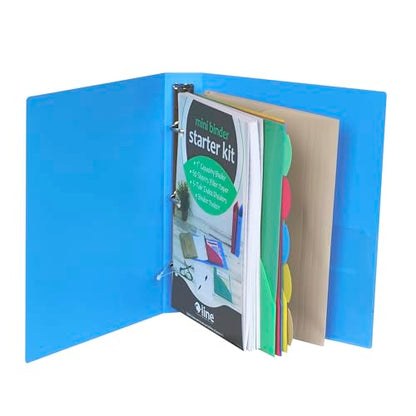 C-Line Mini Binder Starter Kit, Includes Binder, Index Dividers, Filler Paper and Binder Pockets, Colors May Vary, 1 Each (30100) - size: 1 Count (Pack of 1), style: Starter Kit