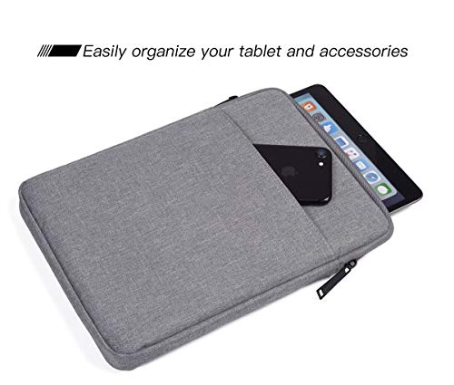 Tablet Sleeve Case for 11" Samsung Galaxy Tab A9+/ Galaxy Tab S6 Lite, iPad Air M4 M3, Pro 11 M5,iPad 9/8/7 10.2 Bag, Light Grey - color: Light Grey, size: 9-11 Inch