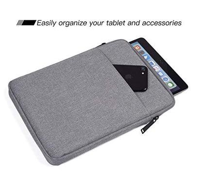 Tablet Sleeve Case for 11" Samsung Galaxy Tab A9+/ Galaxy Tab S6 Lite, iPad Air M4 M3, Pro 11 M5,iPad 9/8/7 10.2 Bag, Light Grey - color: Light Grey, size: 9-11 Inch