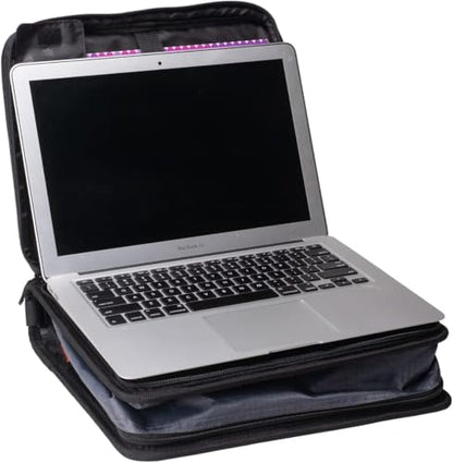 Case-it 2 Inch 3 O-Ring Zipper Binder with Padded Laptop Case Workstation, Shoulder Strap, LT-117, Black - color: D Black / Multi, size: 36 Pack