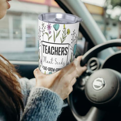 Teacher Appreciation Gifts for Women Teachers, Coffee Tumbler Water Bottle - Stainless Steel Travel Mug, 20oz - style: Teacher