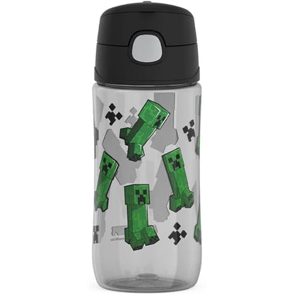 THERMOS FUNTAINER 16 Ounce Plastic Hydration Bottle with Spout, MINECRAFT - color: Minecraft