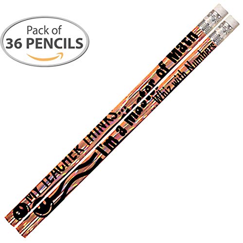 Express Pencils D2365 My Teacher Thinks ... Master Of Math - 36 Qty Package - Award Pencils