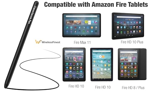 AMZ Fire Tablet Pen for AMZ Fire HD 10 Stylus Pen, Fire Max 11 Pen, Fire HD 8 Pen, Fire 7 Pen, Fire Kids Pen Tablets Touch Screen Stylus Pen + Extra Nib