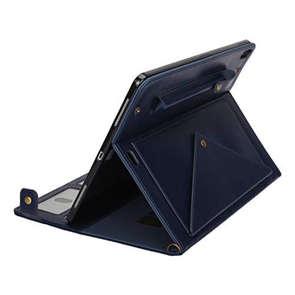 Lightweight Folio Stand Crossbody Wallet Case for iPad Mini 7.9" Series, iPad Mini 4/5 - Soft Protective Cover with Pencil Holder, Hand & Shoulder Straps, Navy - color: 01 Navy, size: iPad Mini 5/4/3/2/1 7.9"