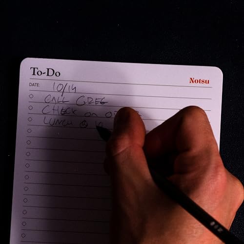 Notsu To Do List Notepad 2pk | Premium Thick Paper 120g | Daily Desk To Do List Pad | 50 Sheets, 5.5” x 8.5” - size: 5.5" x 8.5", style: To-Do