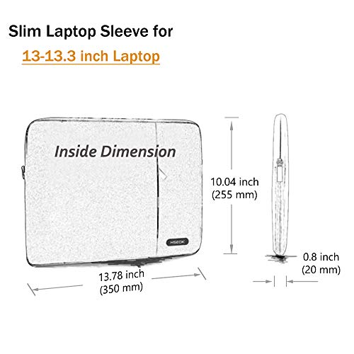 Hseok Laptop Case 13.3-14 Inch Sleeve, Water-Resistant Computer Bag Compatible with MacBook Neo/Pro 14" M5/M4/M3/M2/M1 and All 13.3" Mac Air/Pro, XPS 14 and Most Popular 13.3"-14" Notebook，B02K06 - color: B02K06, size: 13.3"