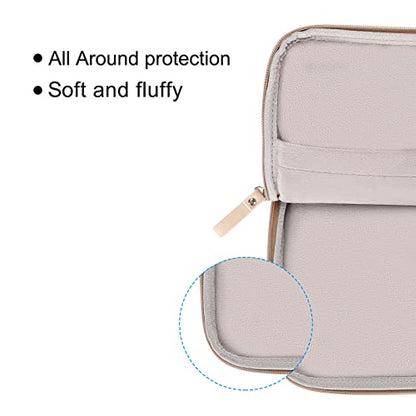 MOSISO Laptop Sleeve Bag 13.3 inch Compatible with MacBook Air/Pro, 13-13.3 inch Notebook, Compatible with MacBook Pro 14 2026-2021 M5 M4 M3 M2 M1, PU Leather Padded Bag Waterproof Case, Apricot - color: Apricot, size: 13.3 inch