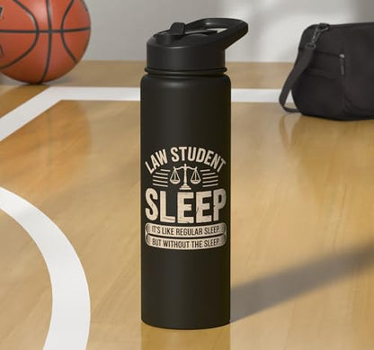 Future lawyer Law Student funny law school Stainless Steel Insulated Water Bottle