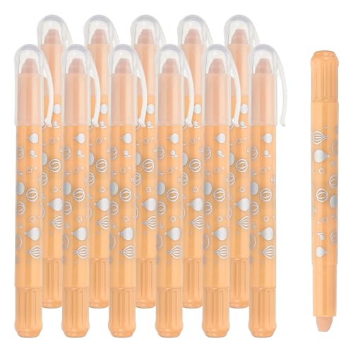 PATIKIL Watercolor Gel Crayon, 12Pcs Washable Twist Coloring Crayons Bulk Blendable for Coloring, Drawing, Painting, Beige Crayon - color: Beige