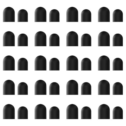 DAXINGXING Replacement Rubber Tip for Stylus,High Sensitivity & Precision | 40 PCS,Universal Fit,Black,(0.27 inches / 0.21 inches) - color: 40PCS Black