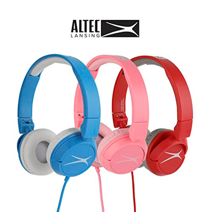 Altec Lansing Over The Ears Kids Headphones - Volume Limiting Technology for Developing Ears, Ages 6-9, Perfect for Learning from Home, Blue - style: Ages 6+