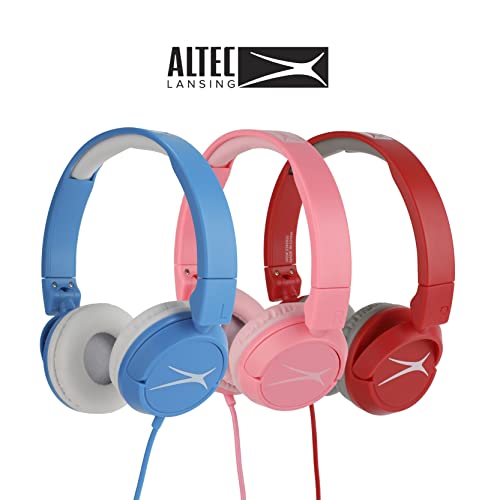 Altec Lansing Over The Ears Kids Headphones - Volume Limiting Technology for Developing Ears, Ages 6-9, Perfect for Learning from Home, Blue - style: Ages 6+
