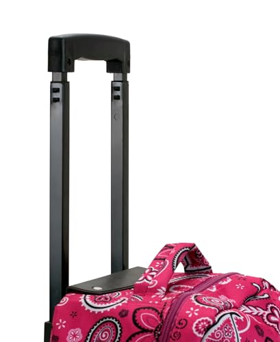 Rockland Double Handle 17" Rolling Backpack, Bandana - color: Bandana, size: One Size