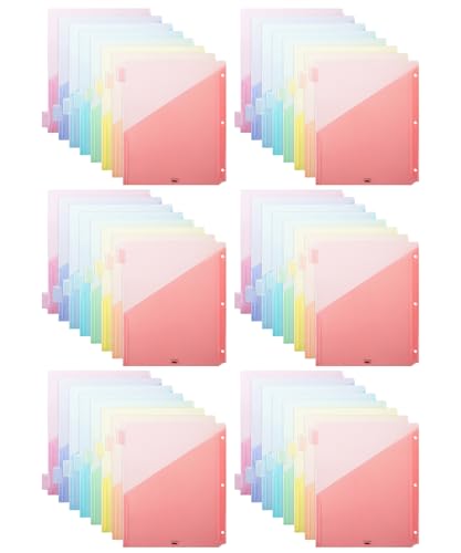 Mr. Pen- Binder Dividers with Pockets and Tabs, 48 Pack | Colorful, Bulk 3 Ring Binder Dividers with Tabs and Pockets on Both Sides - color: Macaron, size: 48 Pack