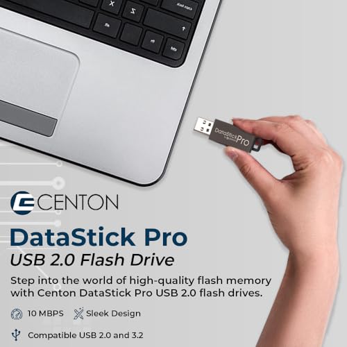 2GB DataStick Pro by Centon, 25 Pack, USB 2.0 Flash Drive Memory Stick for Storage and Backup - style: 2 GB (Pack of 25)