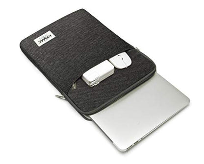 Kinmac 360° Protective Vertical Laptop Sleeve Case Cover Bag with Pocket for MacBook Pro 14 inch,14 inch-14.4 inch HP Lenovo Dell ASUS Acer Laptop (Black) - color: Black, size: 13.5 inch-14 inch