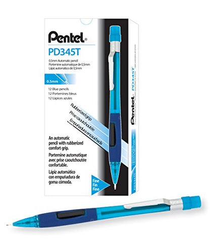 Quicker Clicker Mechanical Pencil (0.5mm) Transparent Blue Barrel - color: Blue, style: .5 mm