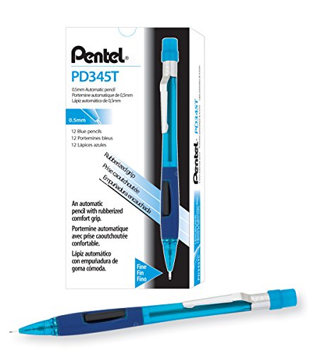 Quicker Clicker Mechanical Pencil (0.5mm) Transparent Blue Barrel - color: Blue, style: .5 mm