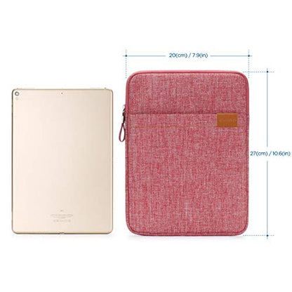 NIDOO iPad Sleeve 10.2" 10.9" / 10.5" 11" New iPad Pro M2 / 10.9" iPad Air 5th Generation Carrying Case Vertical Bag, Tablet Sleeve 10 inch for 10.5" Surface Go 3 / Samsung Galaxy Tab Laptop Cover - color: Red, size: 10" Tablet / 9.7"-11" iPad