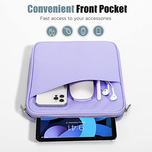 TiMOVO 9-11" Tablet Sleeve Bag for iPad 11-inch A16 2025, iPad 10.9"/10.2"| Air 11 Inch/5th/4th Gen. 10.9", Galaxy Tab A9+/A11Plus 11", Protective Bag with Pocket, Purple - color: Purple, size: 9-11 Inch