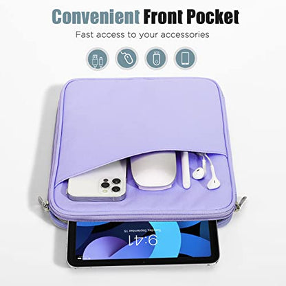 TiMOVO 9-11" Tablet Sleeve Bag for iPad 11-inch A16 2025, iPad 10.9"/10.2"| Air 11 Inch/5th/4th Gen. 10.9", Galaxy Tab A9+/A11Plus 11", Protective Bag with Pocket, Purple - color: Purple, size: 9-11 Inch