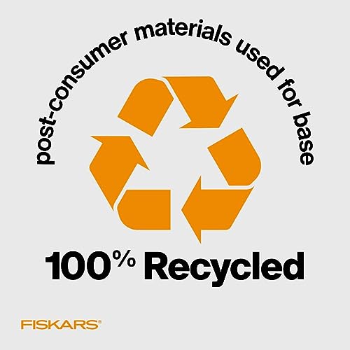 Fiskars Recycled SureCut™ Portable Paper Trimmer - 12” Cut Length - Craft and Office Paper Cutter with Grid Lines - Black