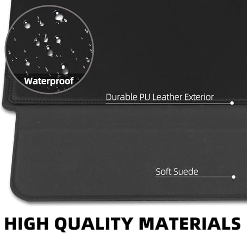 Black Shockproof Laptop Case 14-15.6 Inch ONLY MacBook Pro Air Dell Inspiron HP Pavilion ASUS ZenBook Lenovo IdeaPad Ultra-Thin Water Resistant Bag, Not for 11-13” - color: Black, size: Size Large 14-15.6 inch